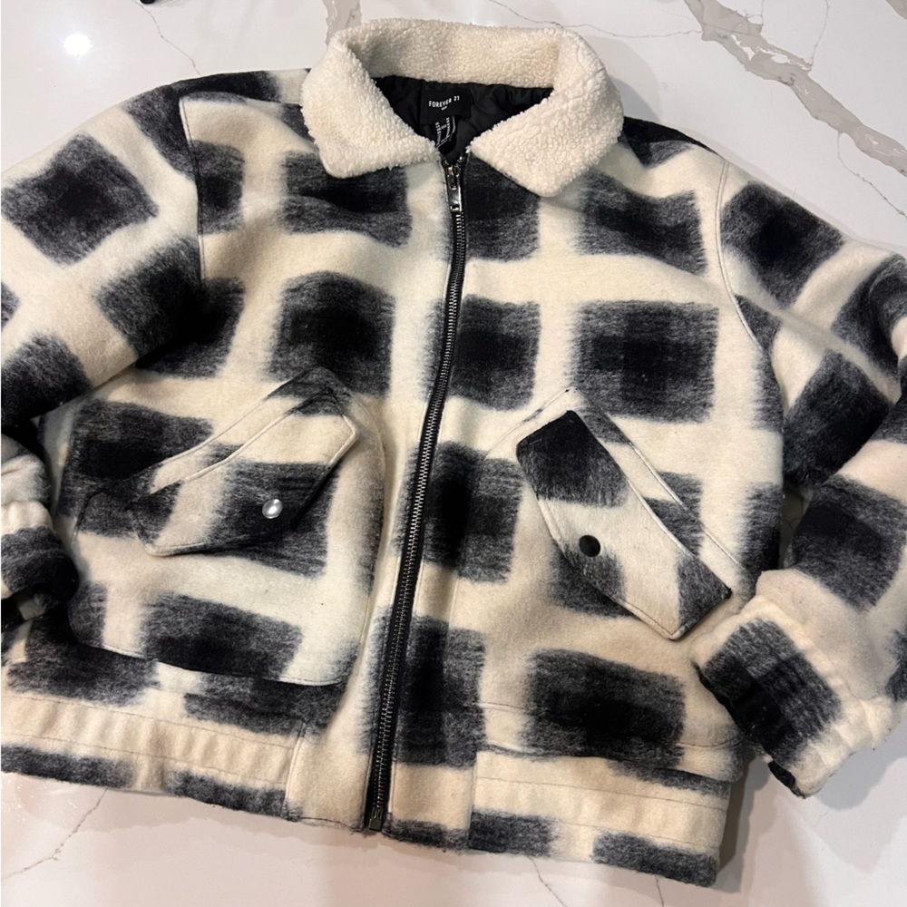Mens Forever 21 Checkered Jacket